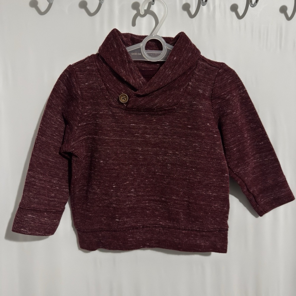 Size 18 - 24 Months Old Navy burgundy shawl collar sweater